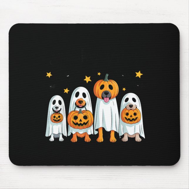 Mousepad Cães de Halloween Vibrações Assustadoras (Frente)