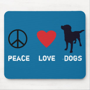 Mousepad Cães do amor da paz