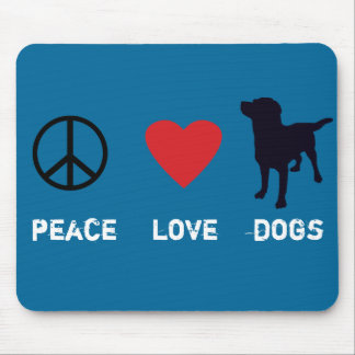 Mousepad Cães do amor da paz
