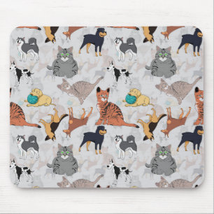 Mousepad Cães E Gatos, Design
