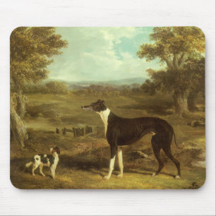 Mousepad Cães, Greyhound e Spaniel, Doutor Fop por Herring