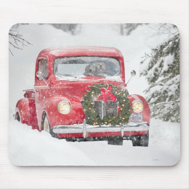 Mousepad Cães num Caminhão (Frente)