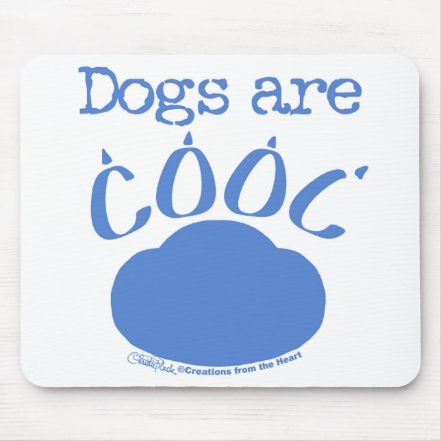 Mousepad CÃES são impressão Legal de pata (Frente)
