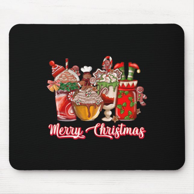 Mousepad Café Café de Natal Gingercake Café Latte Dri (Frente)