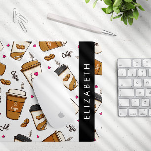 Mousepad Café, Café Feijão, Café, Café Lover, Seu Nome