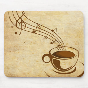 Mousepad cafe com musica