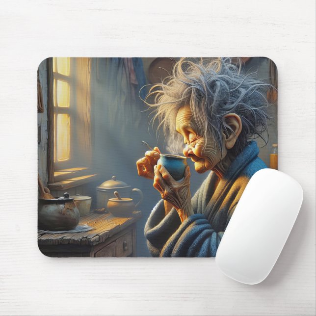Mousepad Café da Manhã Bebendo (Com mouse)