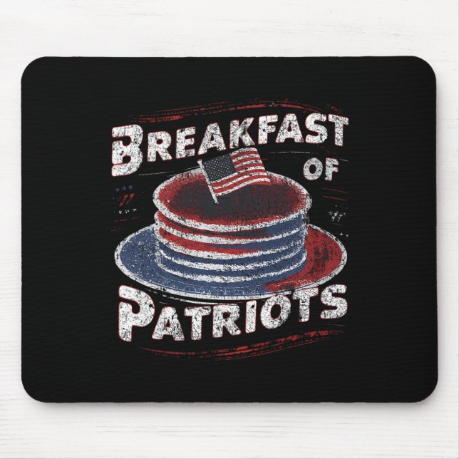 Mousepad Café Da Manhã Dos Patriotas Pancake American Cake  (Frente)