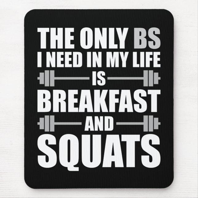 Mousepad Café da Manhã e Quadrados - Workout de Construção  (Frente)