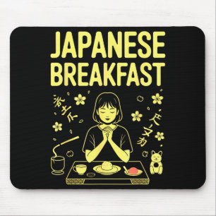 Mousepad Café da Manhã Japonês Chá de Arroz Miso Zen Gráfic