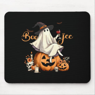 Mousepad Café de Gelo Fantasma Boo Jee Coquette Laço de Hal