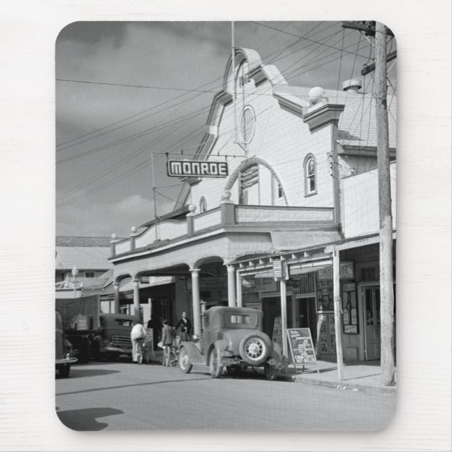 Mousepad Café de Monroe, Key West, os anos 30 (Frente)