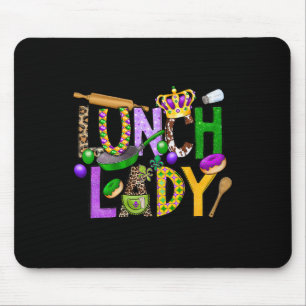 Mousepad Café de Terça-Feira de Lady Squad Mardi Gras