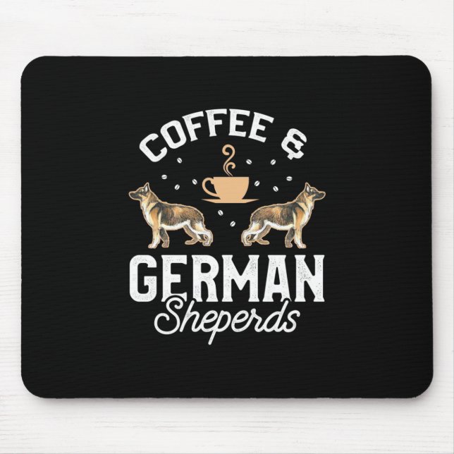 Mousepad Café E German shepherd (Frente)