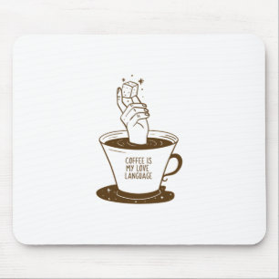 Mousepad Café é minha linguagem do amor