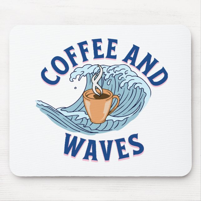 Mousepad Café e Ondas (Frente)