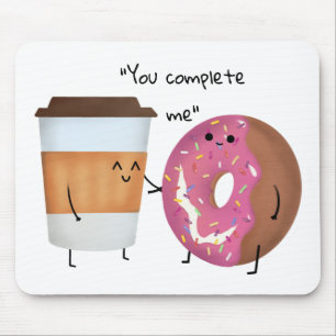 Mousepad Café e Rosquinha completos Casal