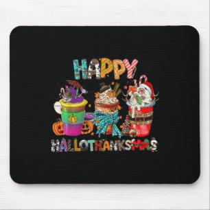 Mousepad Café Halloween Dia de Ação de Graças Feliz Hall