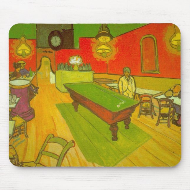 Mousepad Café Noturno por Vincent van Gogh (Frente)