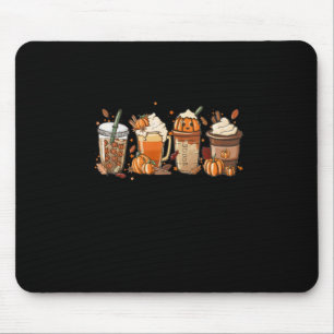 Mousepad Café outono Dia de Ação de Graças Pumpkin Hallowee