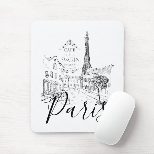 Mousepad Cafe Paris (Com mouse)