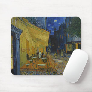 Mousepad Café Terrace à noite por Vincent van Gogh
