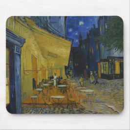 Mousepad Café Terrace à noite por Vincent van Gogh