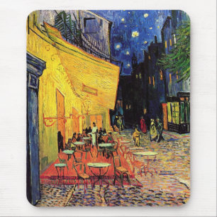 Mousepad Café Terrace à noite por Vincent van Gogh