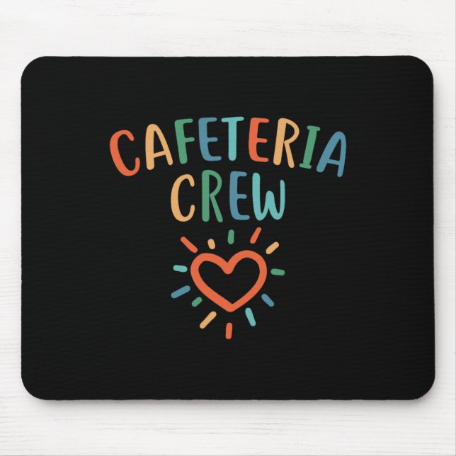 Mousepad Cafeteria Equipe Senhora Do Almoço Ck De Volta à E (Frente)
