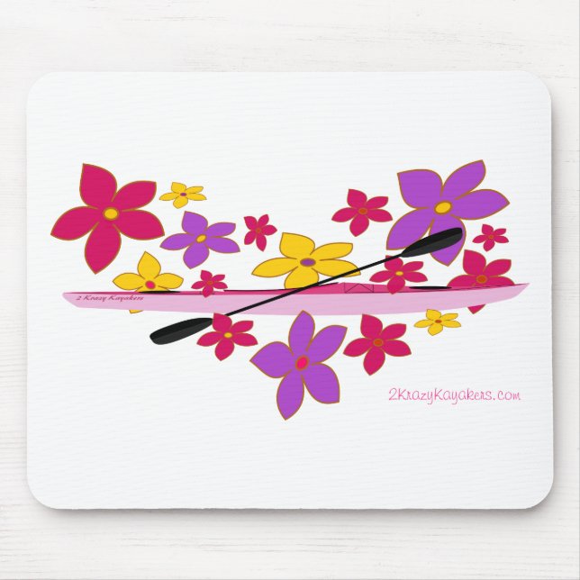 Mousepad Caiaque de flower power (Frente)