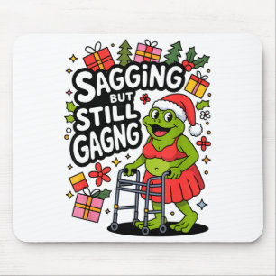 Mousepad Caído Mas Ainda Engraçado Sapo de Natal Hol