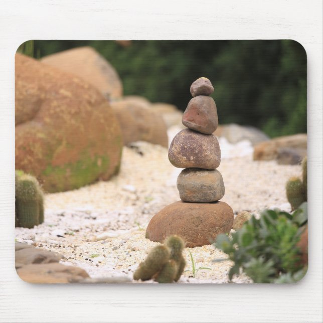 Mousepad cairo, pedra, rocha (Frente)
