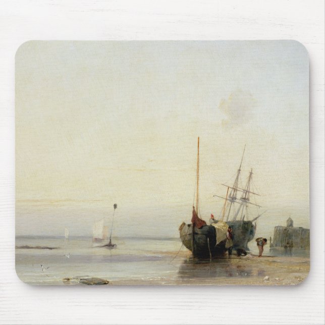 Mousepad Cais de Calais, c.1823-24 (óleo no painel) (Frente)
