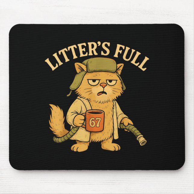 Mousepad Caixa de Areia Cheia Divertido Seis Sete 67 Meme A (Frente)