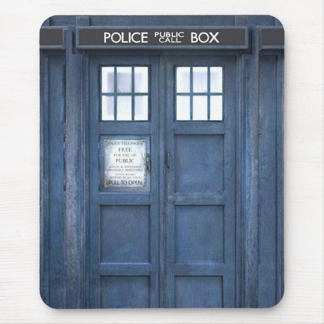 Mousepad Caixa de chamada engraçada (Frente)