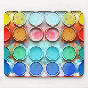 Mousepad Caixa de cor da pintura do divertimento