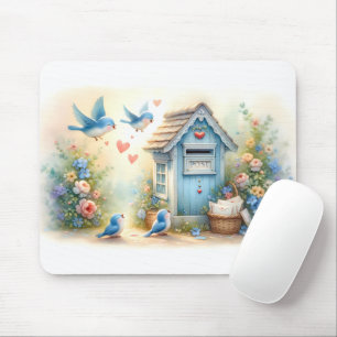 Mousepad Caixa de Correio do Amor Cottagecore com Cartas de