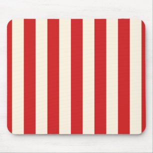 Mousepad Caixa de Correio Vermelha Listras Creme Tofu