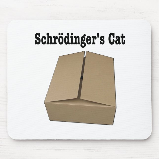 Mousepad Caixa de gato de Schrodinger (Frente)
