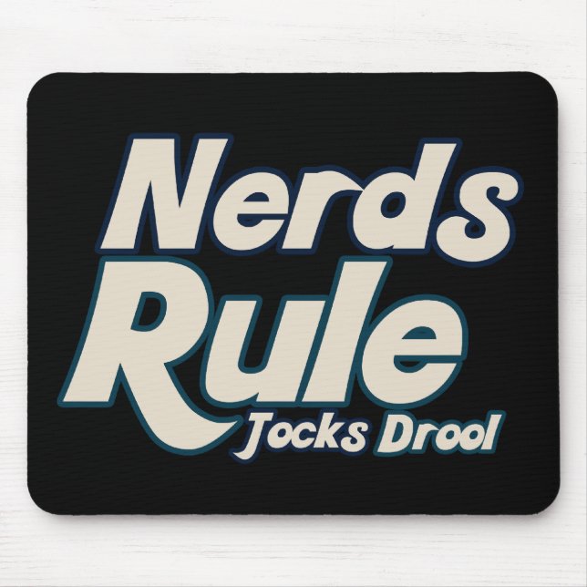 Mousepad Caixa de Seleção de Janelas de Regra de nerd (Frente)