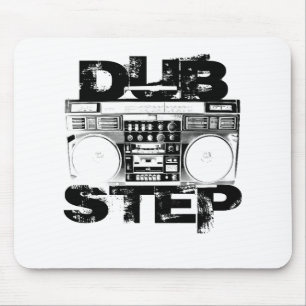 Mousepad Caixa de Som Preta Dubstep