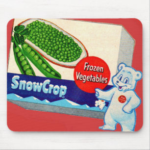 Mousepad Caixa Ursinho de culturas de neve e de legumes de