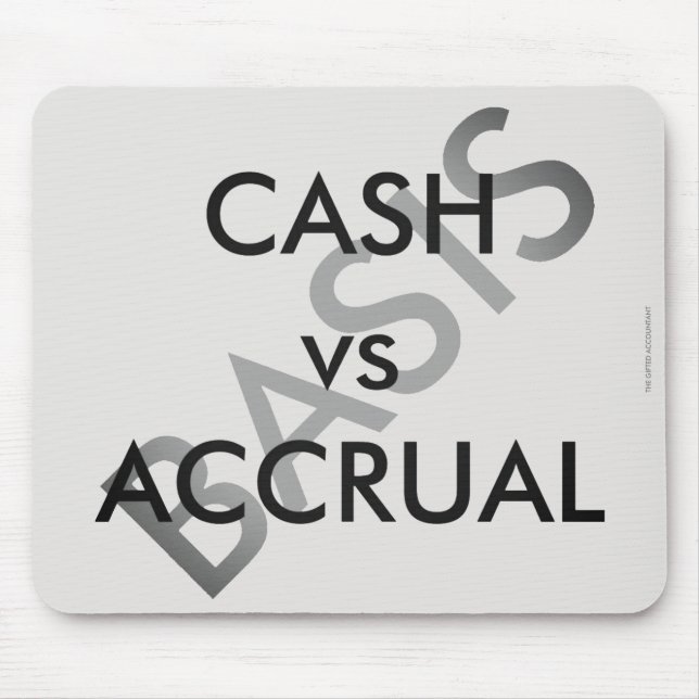Mousepad "CAIXA vs ACCRUAL (Frente)