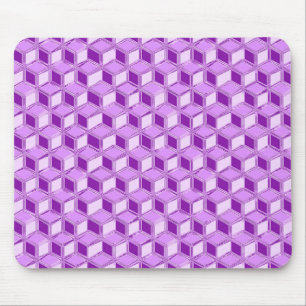 Mousepad Caixas 3D cromadas - roxo violeta