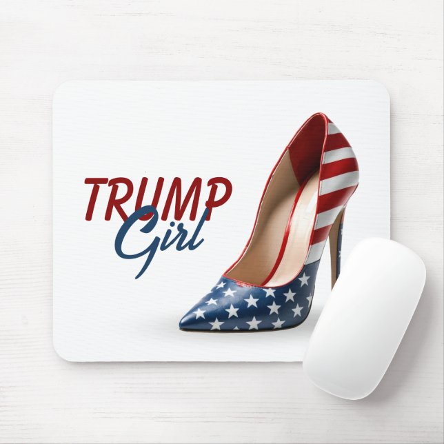 Mousepad CALÇADO de alto salto do sinalizador de GIRL TRUMP (Com mouse)