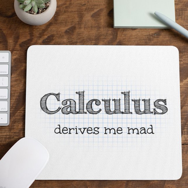 Mousepad Calcula Derme Mad Math Humor (Criador carregado)
