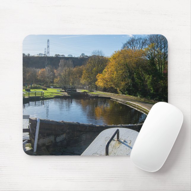 Mousepad Calder e Hebble Navigation: Salterhebble Locks (Com mouse)