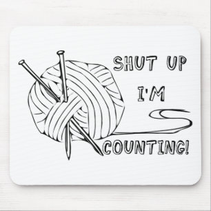 Mousepad Cale-se, estou contando