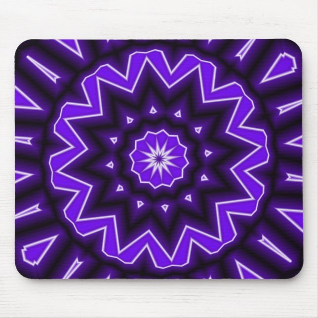 Mousepad Caledoscópio Roxo (Frente)