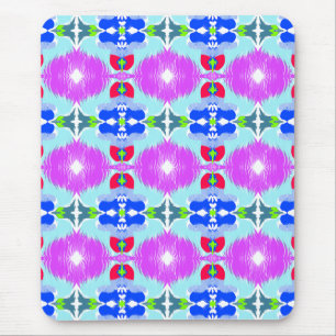 Mousepad Caleidoscópio Flor Azure